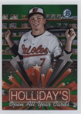 2025 Bowman Hobby Stars Green Refractor 91/99 Jackson Holliday #HS-2 1tf8