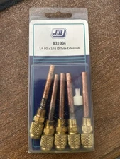 5 Pack JB INDUSTRIES A31004-G, 1/4" Access Valve Extension Tubes