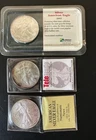 Lot of 3 - (1) 1996 & (2) 2002 Silver American Eagles 1 oz. Fine .999 US oz