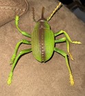 VTG 80s Weevil Grasshopper Imperial Hong Kong Rubber Giant Green Bug INSECT Toys — photo 4