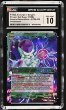 Dragon Ball GRADED Frieza Scourge Saiyans BT24 UC 10 CGC