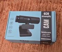 Streamplify 1080p PC Streaming Webcam with Dual Microphone. New Boxed & Tripod