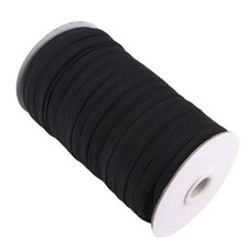 Elastic Cord Flat Band Black 5mm 90m Roll Sewing Clothing Knitting DIY Craft