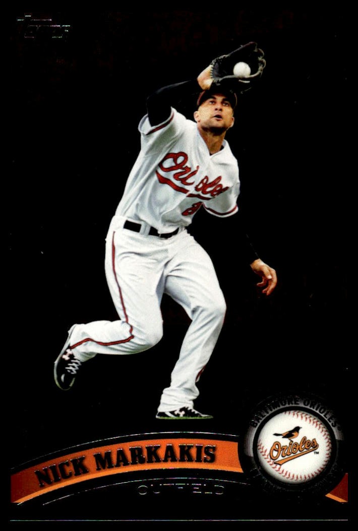 2011 Topps #195 Nick Markakis Black Border