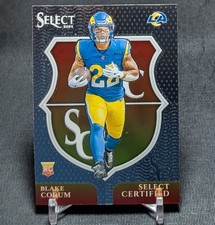 Blake Corum Certified Rookie RC 2024 Select Football Card #25 Los Angeles Rams