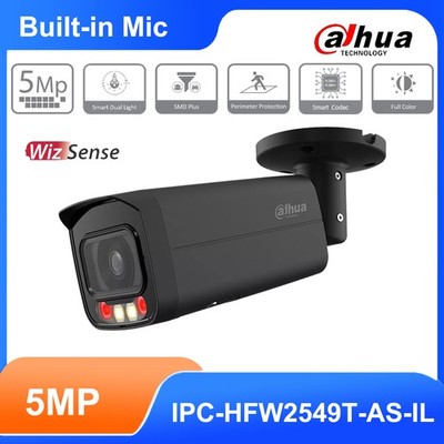 Dahua IPC-HFW2549T-AS-IL 5MP Full-Color Mic WizSense IP Camera Smart-Dual-Light
