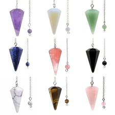 Quartz Crystal Pendulum Healing Tool – Reiki, Dowsing, Divination & Chakra