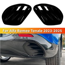 For Alfa Romeo Tonale 2023-2025 Gloss Black Rear Exhaust Tail Muffler Cover Trim
