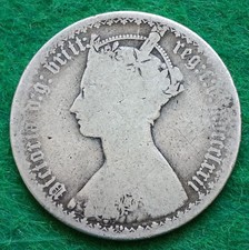 1872 Gothic Florin Silver Coin Victoria #4852