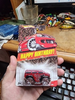HOT WHEELS 2007 HAPPY BIRTHDAY HUMMER H2 New on Card