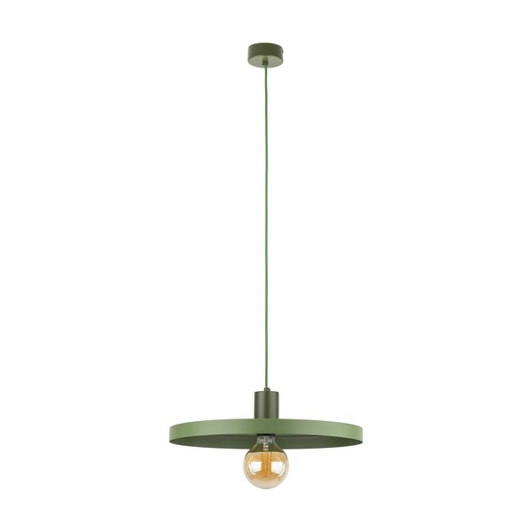 Pendelleuchte GrüN Esstisch Metall E27 Ø40Cm Rund Esszimmer HäNgelampe Vintage-image