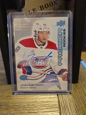 2024-25 Upper Deck Premier Joshua Roy Rookie Auto 1/1 Montreal Canadians