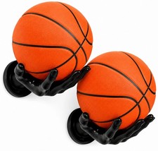 Basketball Holder Wall Mount Set of 2,Soccer Football Display Ball Storage