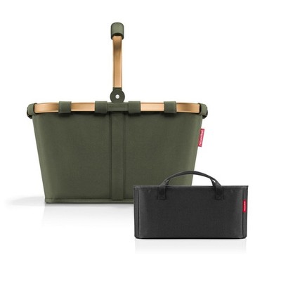 reisenthel Einkaufskorb carrybag frame Forest Gold BK5054 + Organizer schwarz