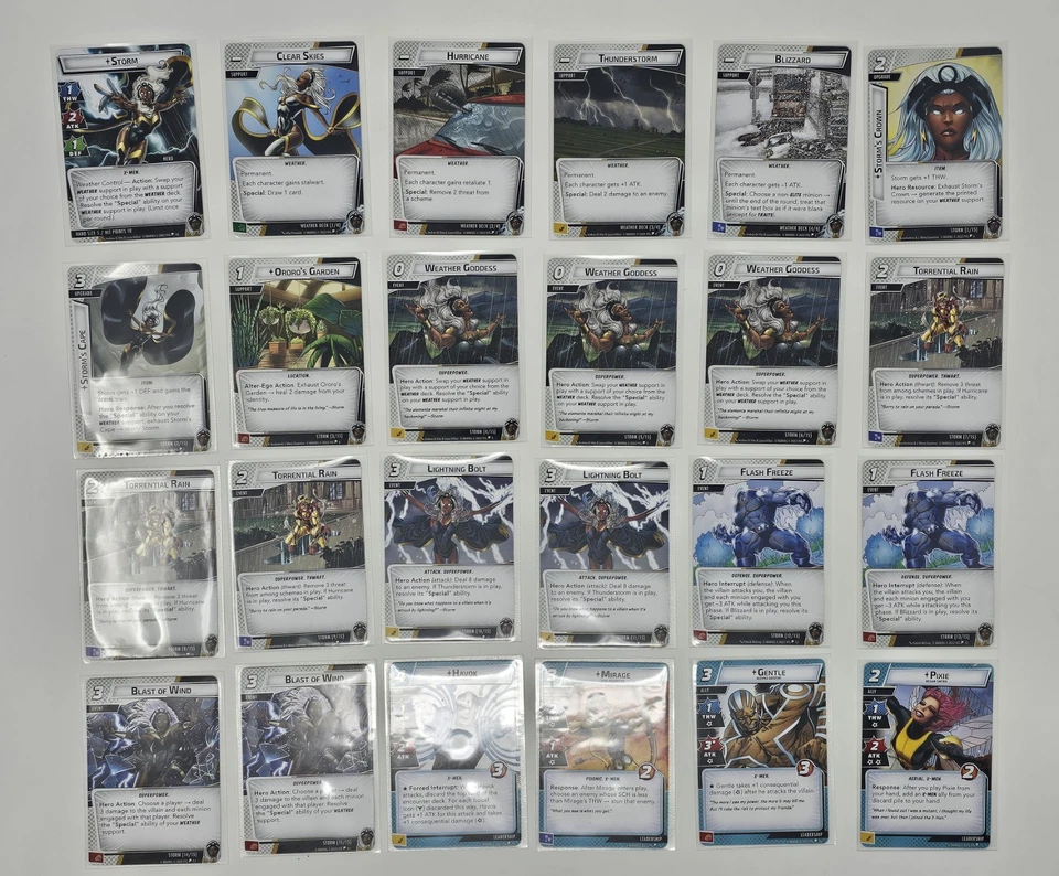 Marvel Champions Storm Hero Pack Expansion - Sleeved - Image 3 of 4