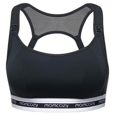 Momcozy Nursing Bras for Breastfeeding, FB011 Low-Impact X-Large, Black