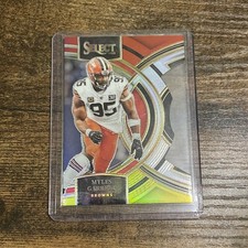 2023Select Premier Level Myles Garrett Die Cut Red & Yellow #152
