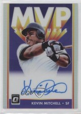 2019 Panini Donruss Optic MVP Signatures Holo Prizm Kevin Mitchell Auto 0q2