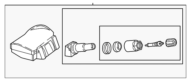 Genuine Land-Rover 433 MHz TPMS Sensor Discovery Defender Range Rover LR156918 - Image 2 of 3