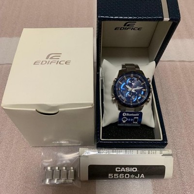 Casio EDIFICE EQB-900DB-2AJF Blue Dial Solar Men's Wristwatch Chronograph Box