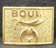 XA01166 FANTASTIC VINTAGE 1970s  BOUMI  SHRINER ORGANIZATION MENS BELT BUCKLE