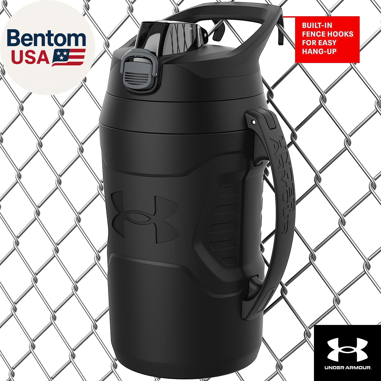 32 Oz Insulated Water Bottles - Sports Water Jug with Handle, Fence Hook, Leak R
