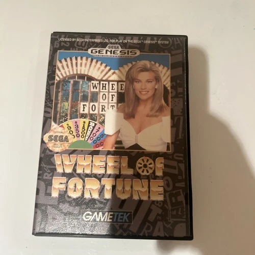 Sega Genesis Wheel of Fortune Box Only Authentic
