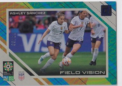 2023 Donruss FIFA Women s World Cup #24 Ashley Sanchez FIELD VISION BLUE #77/99