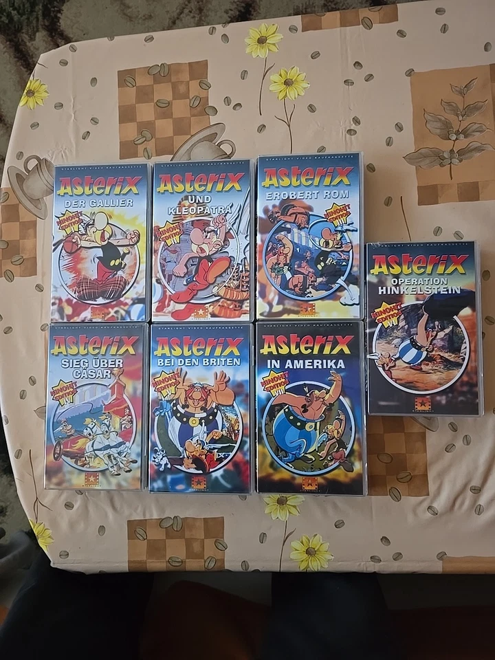 Vhs Kassetten Asterix Tei 1 Bis 7  Sehr Guter Zustand 