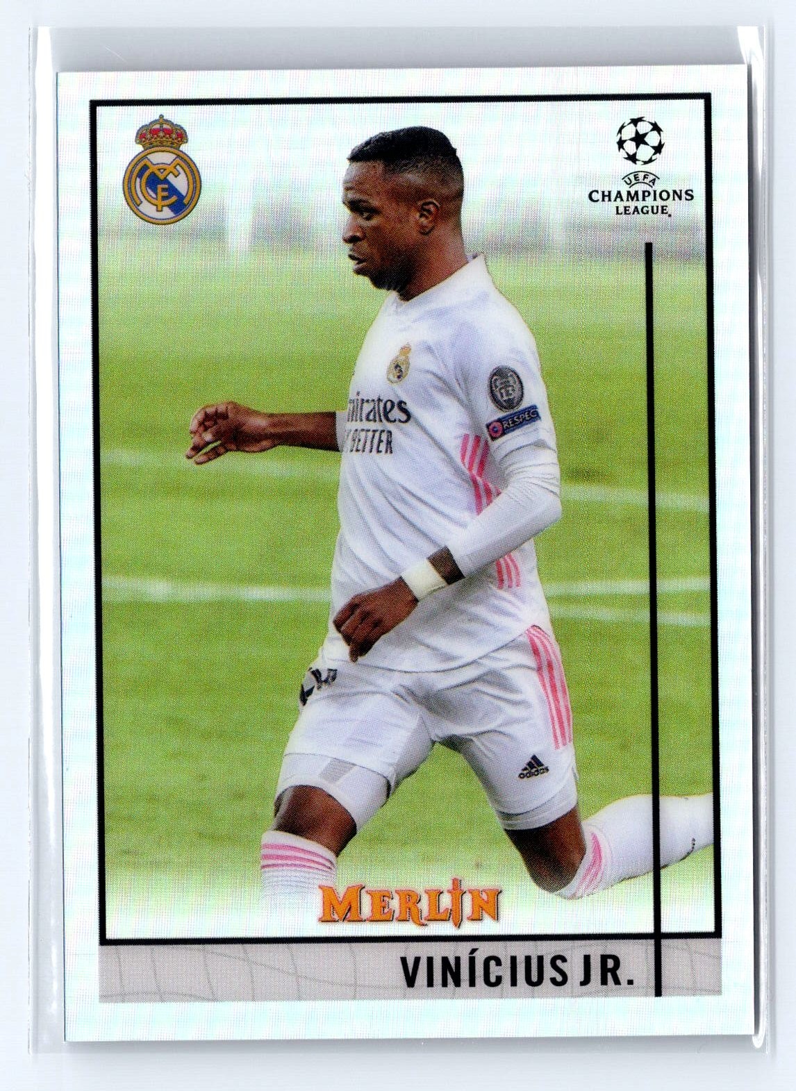 2020-21 Topps Merlin Chrome UEFA Champions League Vinicius Jr. Silver Refractor