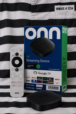onn. 100026240 Android TV UHD Streaming Device - Black