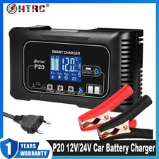 12V 24V Smart Battery Charger for Lead-Acid and LiFePO4   Auto Current
