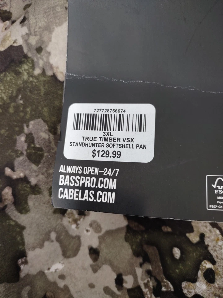 New Cabela's Instinct Standhunter Softshell Men's Size 3XL Hunting Pants(L4-D3) - Image 3 of 4