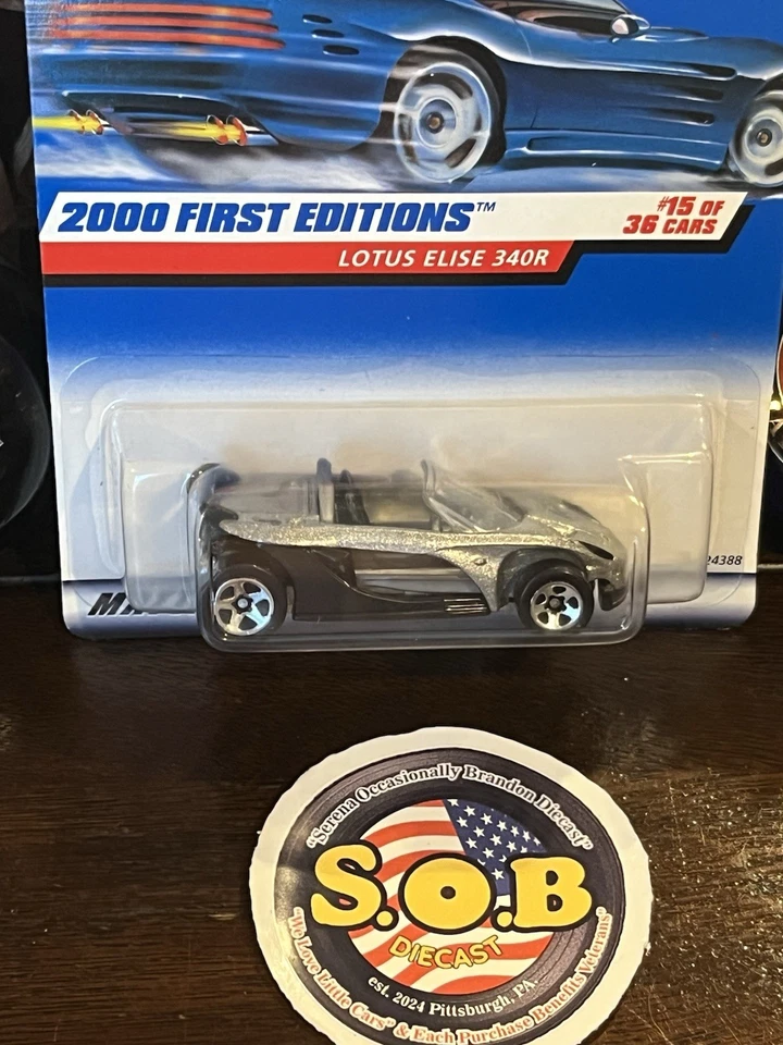 Hot Wheels Lotus Elise 340R Cupé Plateado Diecast Sellado USADO CASI NUEVO Estado Foto 3 de 4