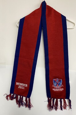 2011 Member AFL Melbourne Demons Red Scarf Footy Football Fan