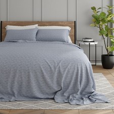 Kaycie Gray Home Premium Ultra Soft Pattern 4 Piece Bed Sheets Sets