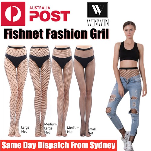 Women Fishnet Stockings Pantyhose Mesh 