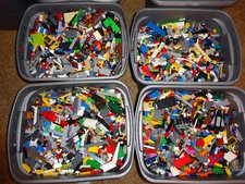 Bulk LEGO LOT six pound box of Bricks, parts, Pieces, Tires accessories 6 pounds