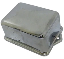 Chrome Cover For 12 Volt "Delco" Style Regulator Harley Big Twins Sportsters New