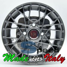 Set 4 Cerchi in lega per vecchia Fiat 126 500 d'epoca OLD 12 4x98 699 SL Italy