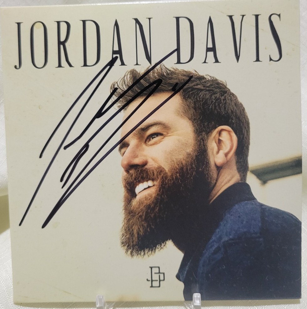 Jordan Davis Autographed Signed Booklet with CD, JSA certified autograph 
