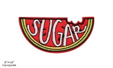Watermelon Sugar Watermelon Slice Fruit Summer Vibes Embroidered Iron On Patch