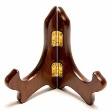 4" Walnut Wood Display Easel / Stand / Holder