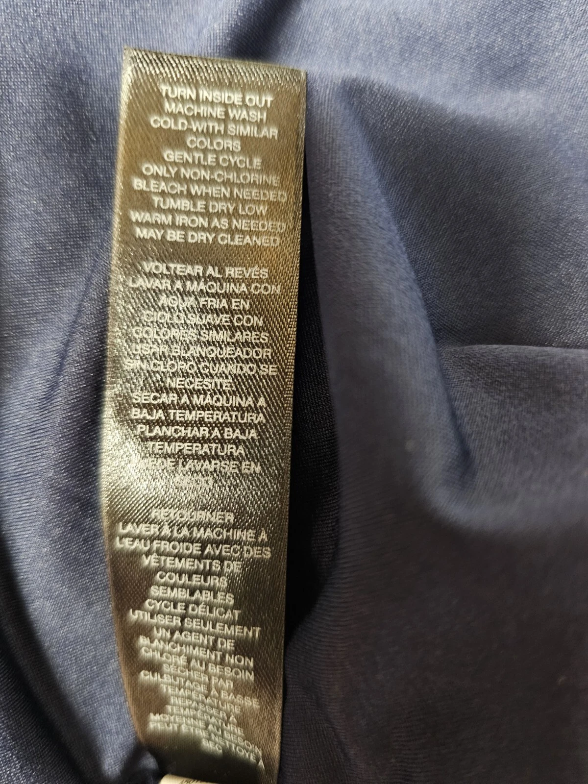 VETEMENTS Abito donna White Ho Black Market manica lunga foderato blu navy taglia 6 us intime ottimeioni