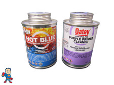 PVC Kit Hot Blue Glue 4 oz and Purple Primer ...
