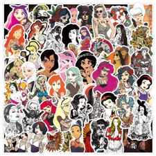 100Pcs Tattood Beauty Sticker for Adults Teens Girls Scrapbooking Water Bottles