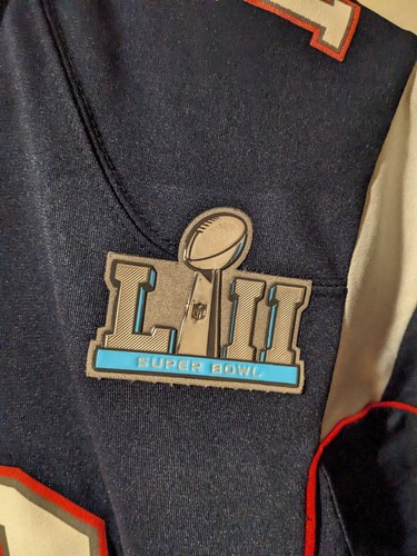 Tom Brady Super Bowl New England Patriots Kids Medium Blue Jersey - Picture 4 of 7