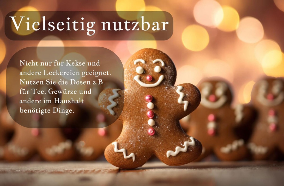 3 Stück Achteckige Metalldosen Mit Deckel – Rostfrei, Für Kekse, Snacks, Geschenke (versch. Größen), Rosa/grün/gold