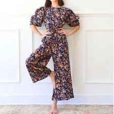 MILLE Resort Eva Cotton Jumpsuit in Montmartre Size XS