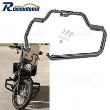 Black Mustache Safety Engine Guard Highway Crash Bar for Harley Softail 2018+